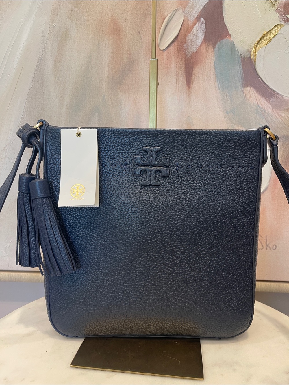 NWT Tory Burch Navy McGraw Swingpack Crossbody